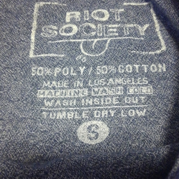 π¨ RIOT Society π₯ Shirt Made in USA πΊπΈ Small Bear Cute π» Anarchy - Picture 3 of 10